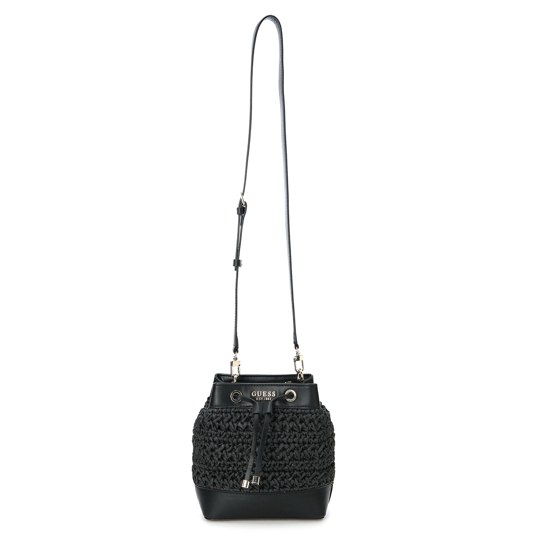 【ブラック(BLA)】GUESS ショルダーバッグ (W)RIANEE Drawstring Bucket ゲス GUESS RIANEE Drawstring Bucket （BLA） ショルダーバッグ