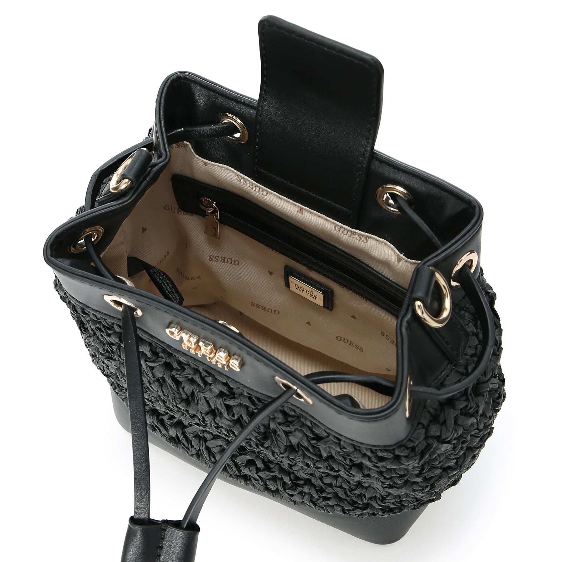 GUESS LIGURIA Drawstring Bucket Shoulder Bag for Women