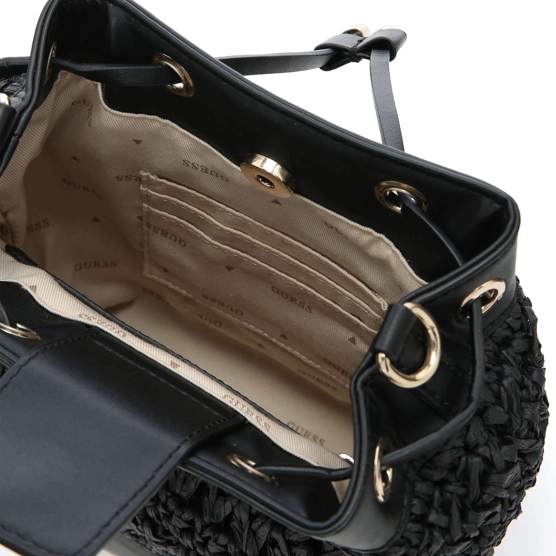 【ライトピンク(DPD)】GUESS ショルダーバッグ (W)LIGURIA Drawstring Bucket GUESS LIGURIA Drawstring Bucket Shoulder Bag for Women