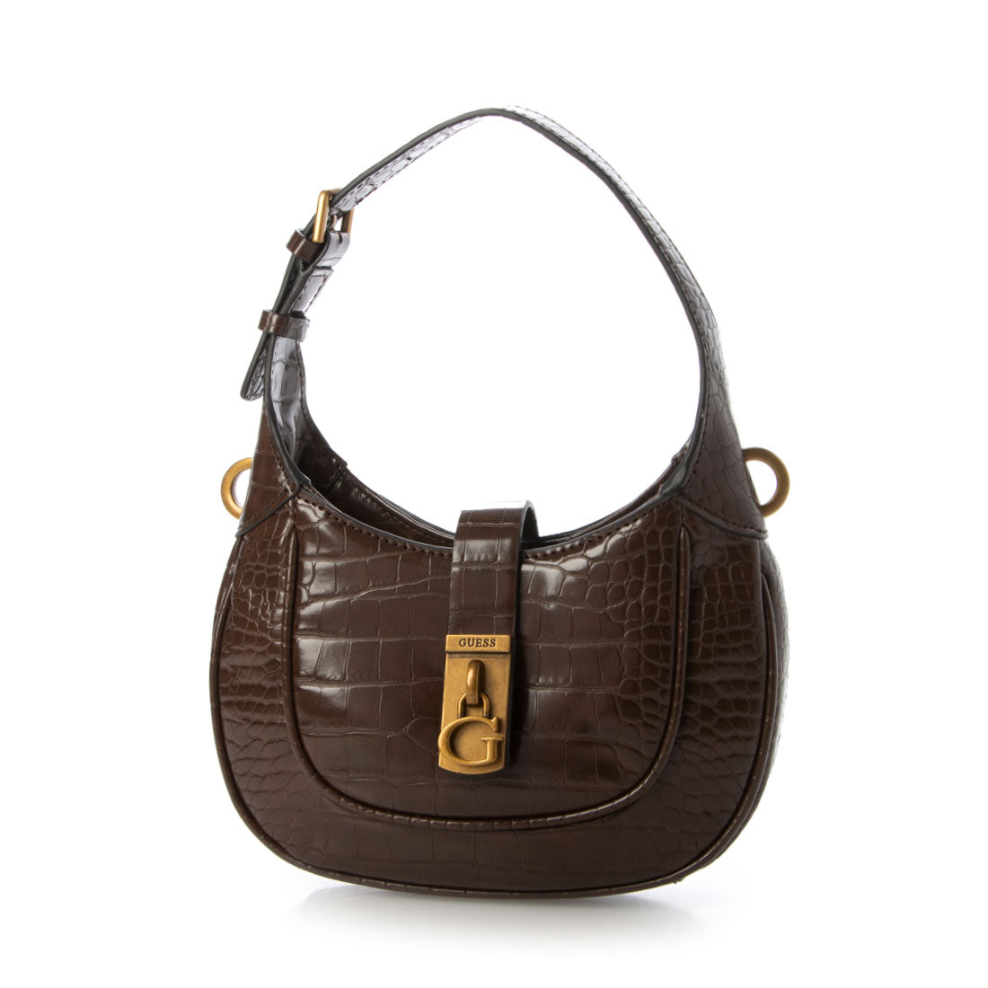 ゲス GUESS MAIMIE Mini Hobo  ハンドバッグ ホーボー レディース,BRO