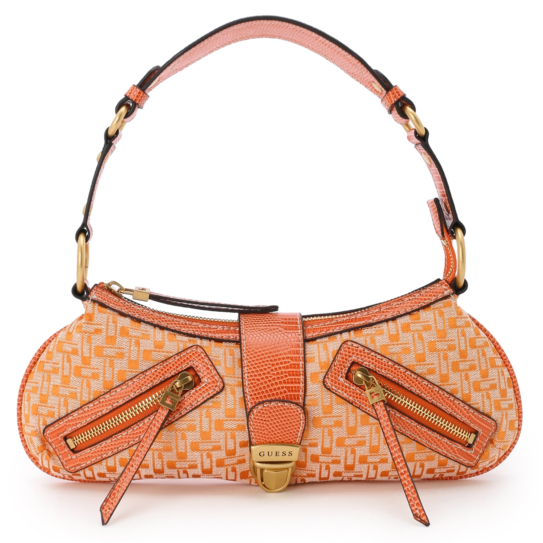 GUESS BELLE Vintage Tp Zip Shoulder Bag Handbag Shoulder Bag Women's