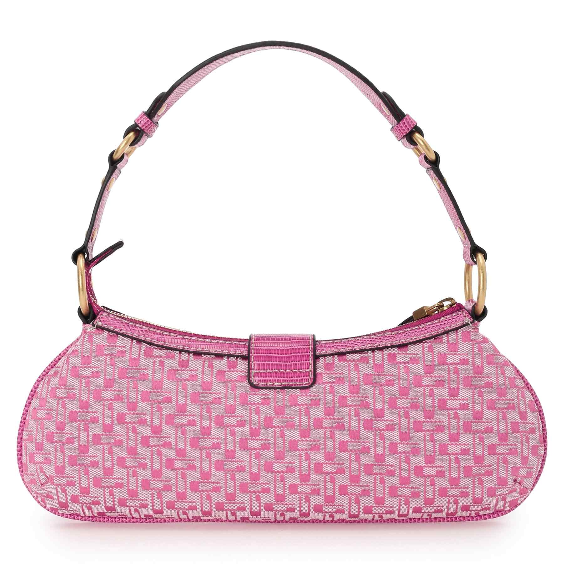 GUESS ピンク ハンドバッグ GUESS BELLE Vintage Tp Zip Shoulder Bag Handbag Shoulder Bag Women's