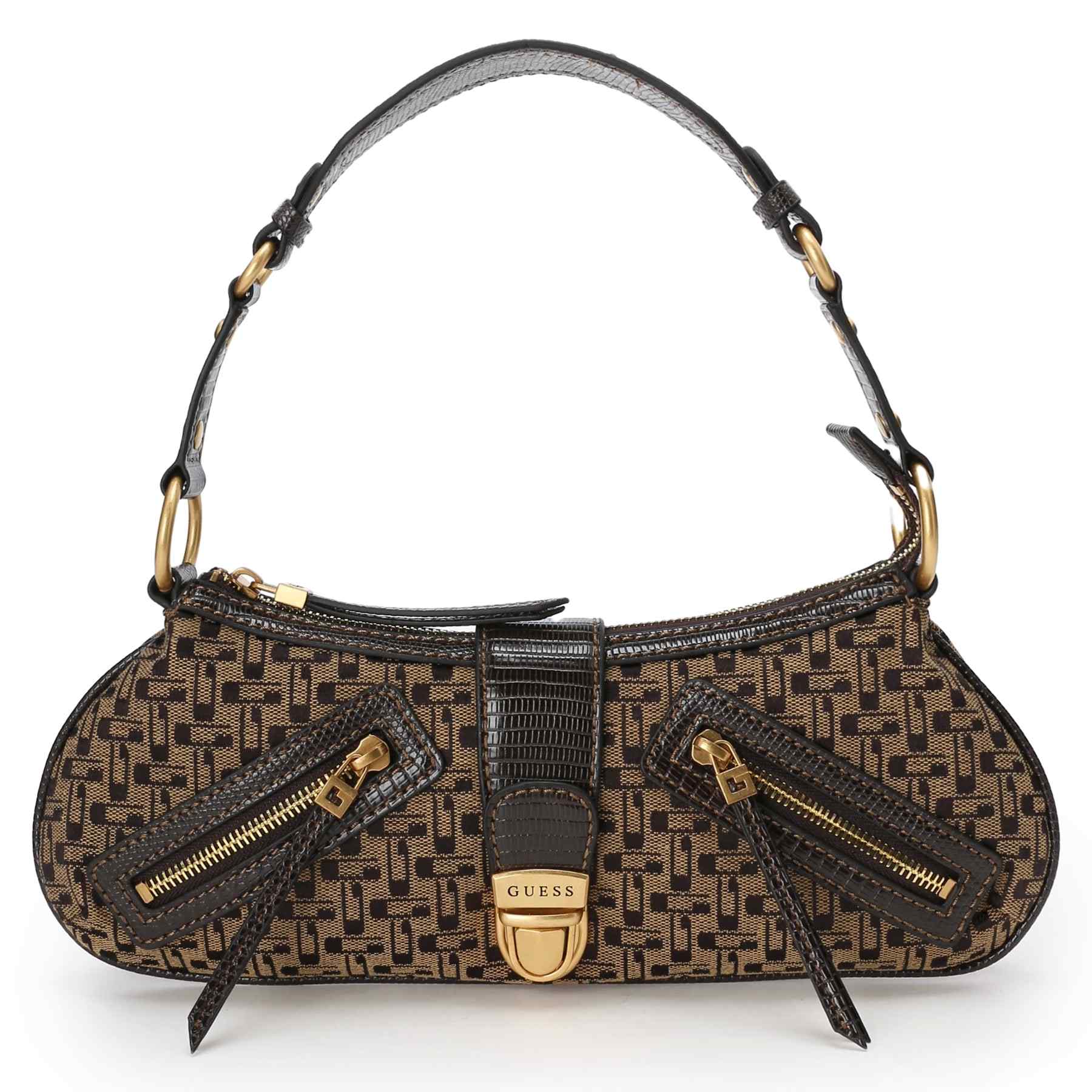 【Belle☆】バッグ GUESS BELLE Vintage Tp Zip Shoulder Bag Handbag Shoulder Bag Women's