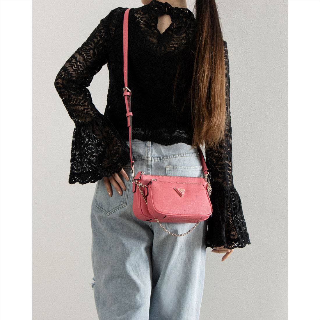GUESS NOELLE Double Pouch Crossbody Crossbody Bag for Women