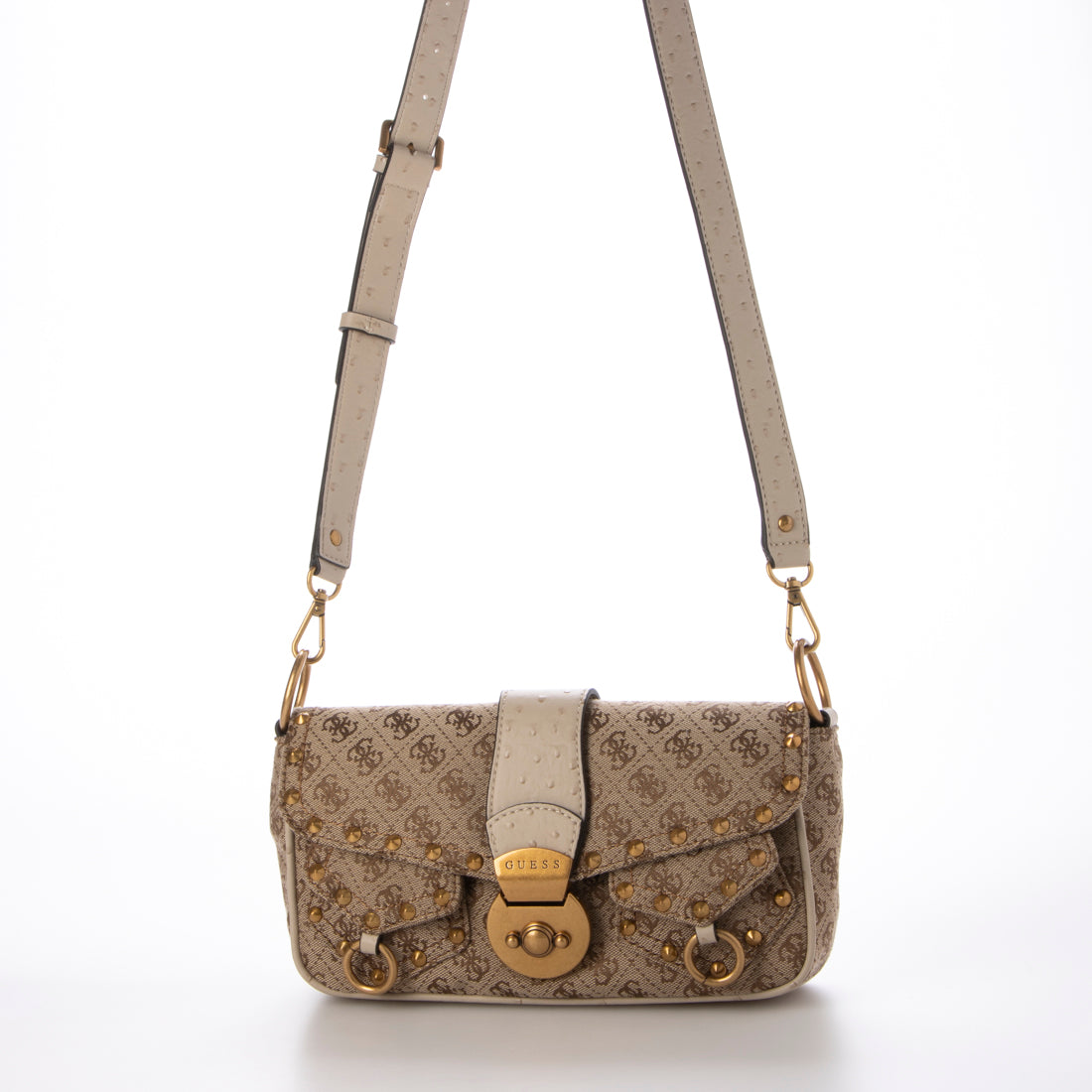 ゲス GUESS SARDINIA Vintage Flap Shoulder Bag  ハンドバッグ ショルダーバッグ レディース