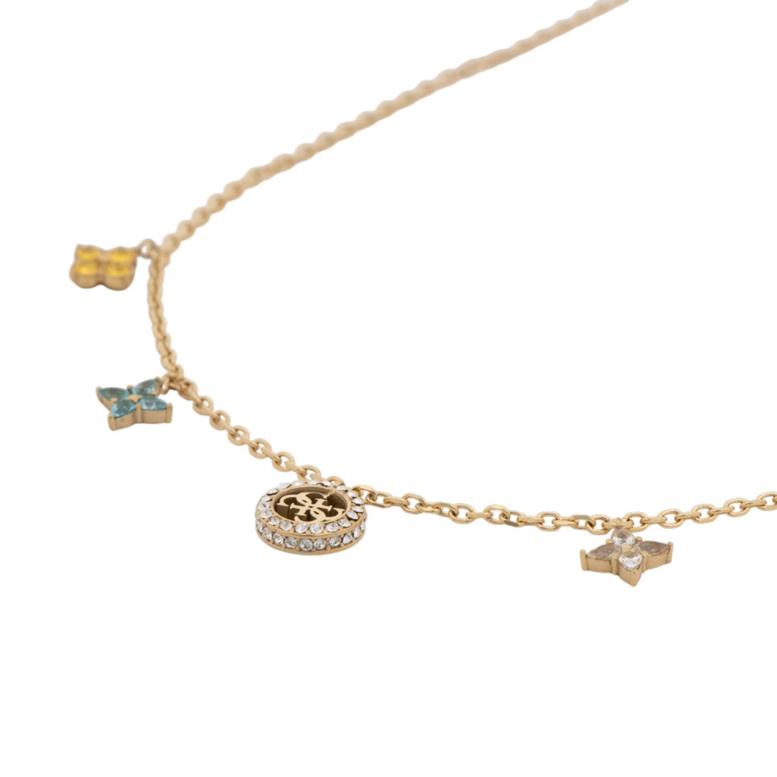 ゲス GUESS SECRET GARDEN 16-18 Flower Charms Necklace （YGMC） YGMC