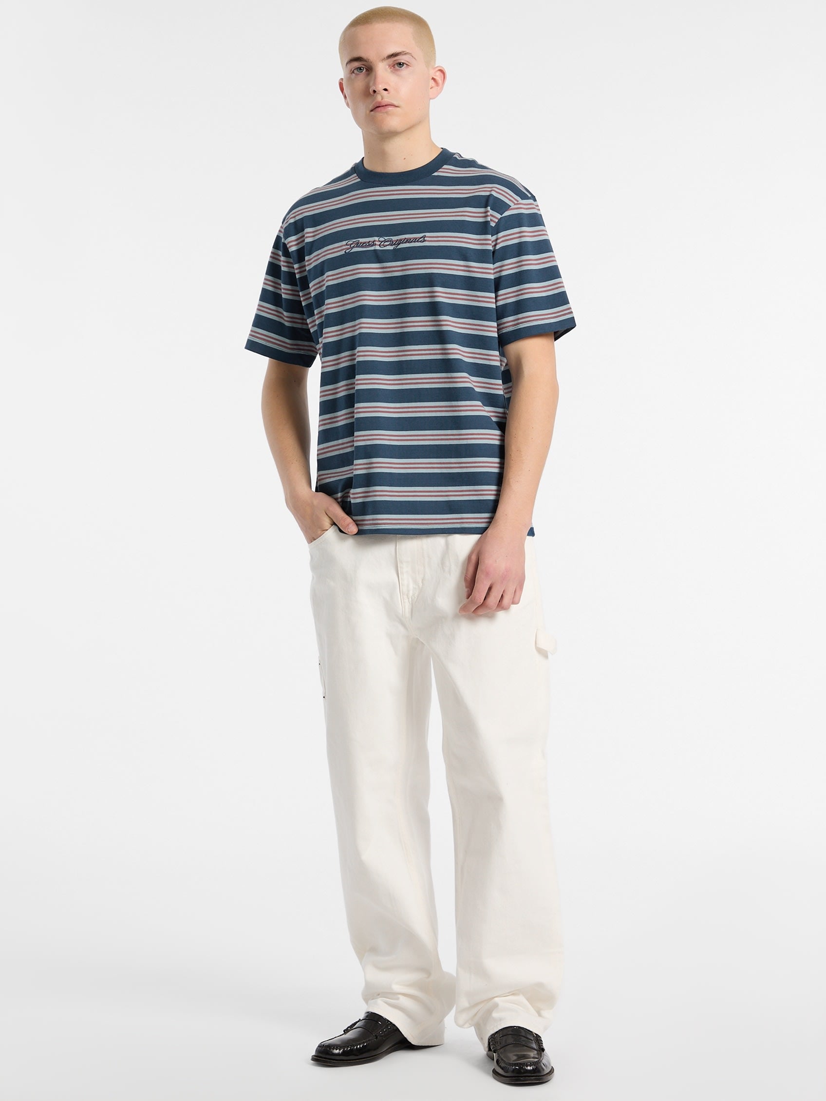 ゲス GUESS GUESS Originals Horizontal Stripe Tee （S77S） S77S