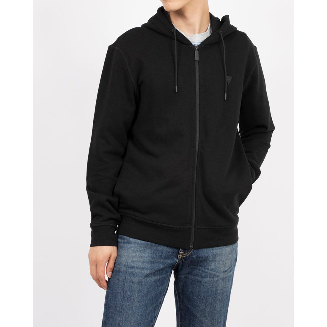 ゲス GUESS ALDWIN Zip Hooded Sweatshirt （JBLK） JBLK