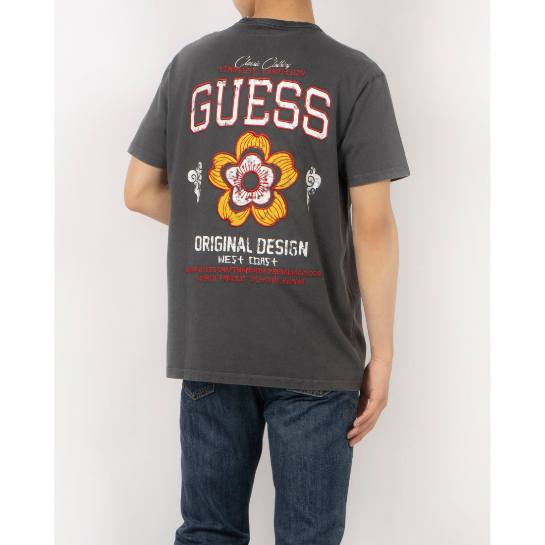 ゲス GUESS SS Cn Treated Flower Tee （G9G3） G9G3