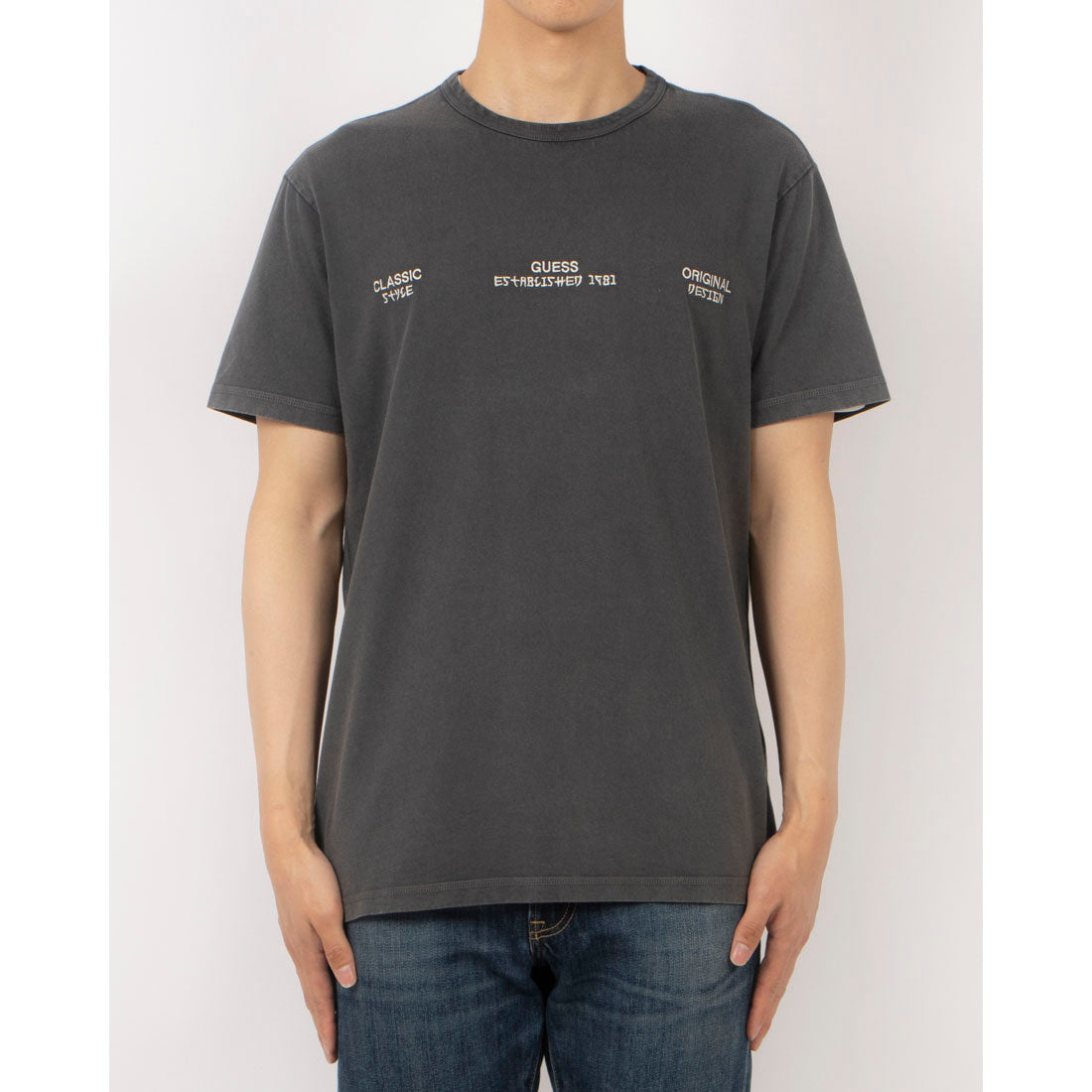 ゲス GUESS SS Cn Treated Flower Tee （G9G3） G9G3