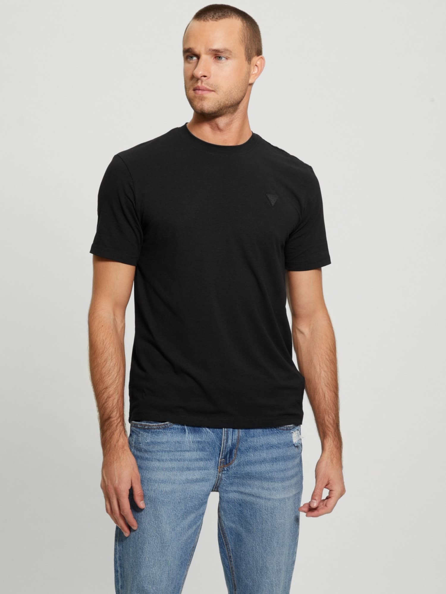 ゲス GUESS HEDLEY Ss T-Shirt （JBLK） JBLK