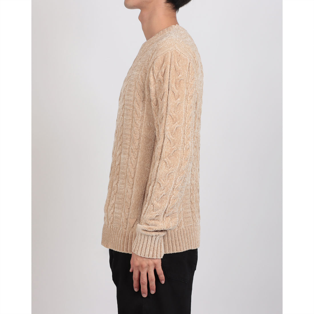 ゲス GUESS EGIDIO Crew Neck Cable Chenille Sweater （G1CV） G1CV