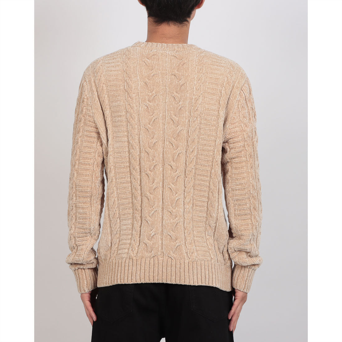 ゲス GUESS EGIDIO Crew Neck Cable Chenille Sweater （G1CV） G1CV