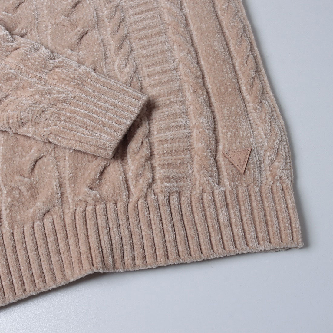 ゲス GUESS EGIDIO Crew Neck Cable Chenille Sweater （G1CV） G1CV