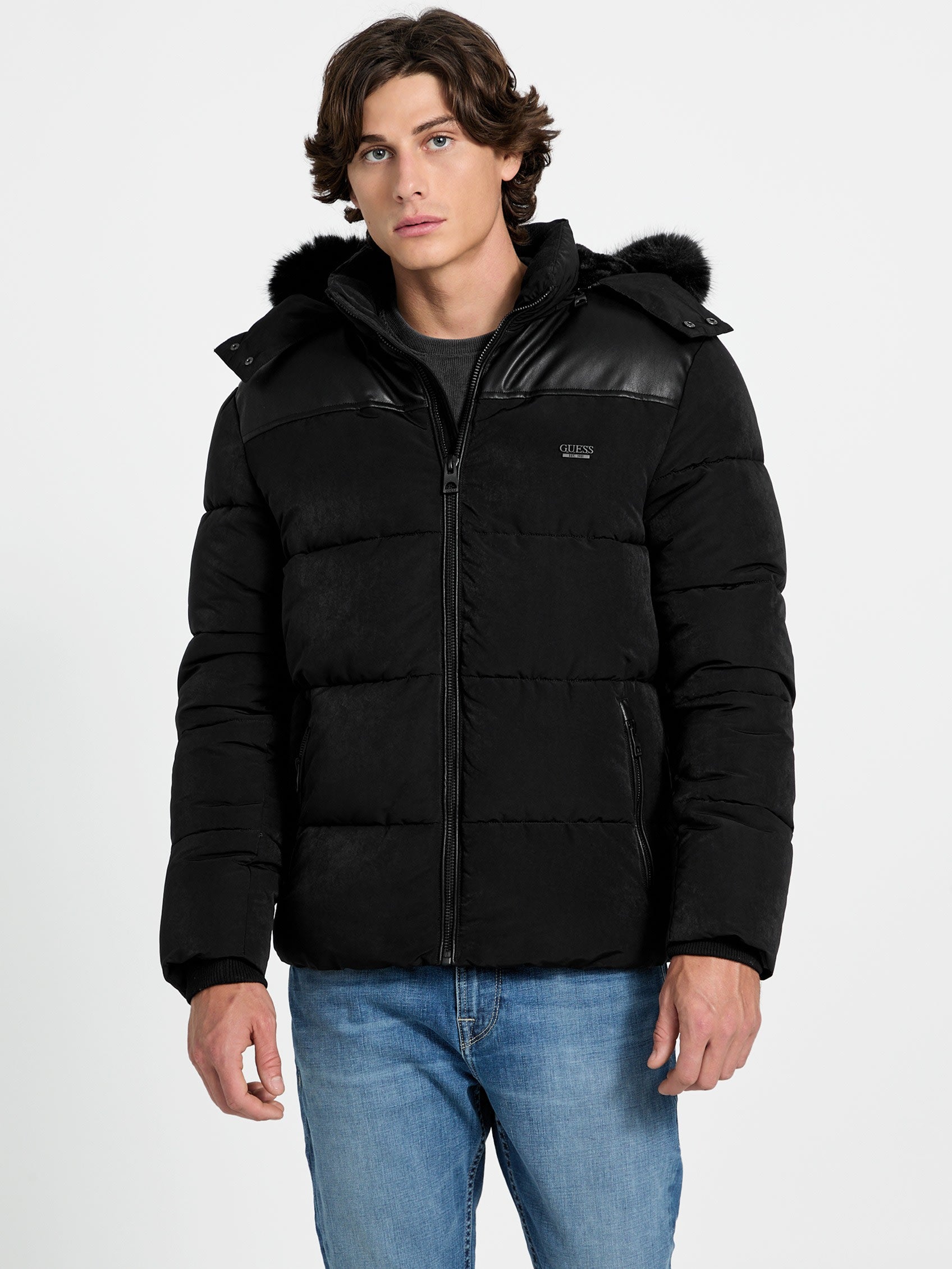 ゲス GUESS OUTDOORS Puffa Jacket （JBLK） JBLK