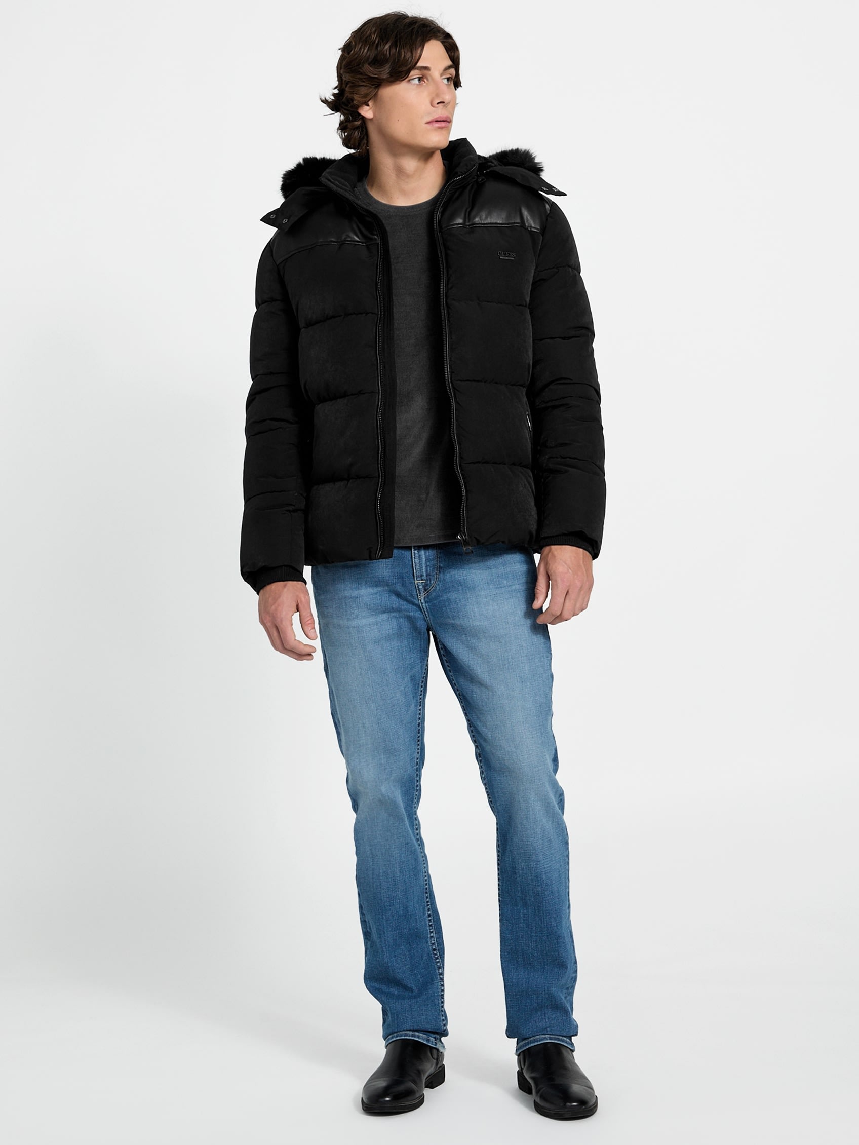 ゲス GUESS OUTDOORS Puffa Jacket （JBLK） JBLK