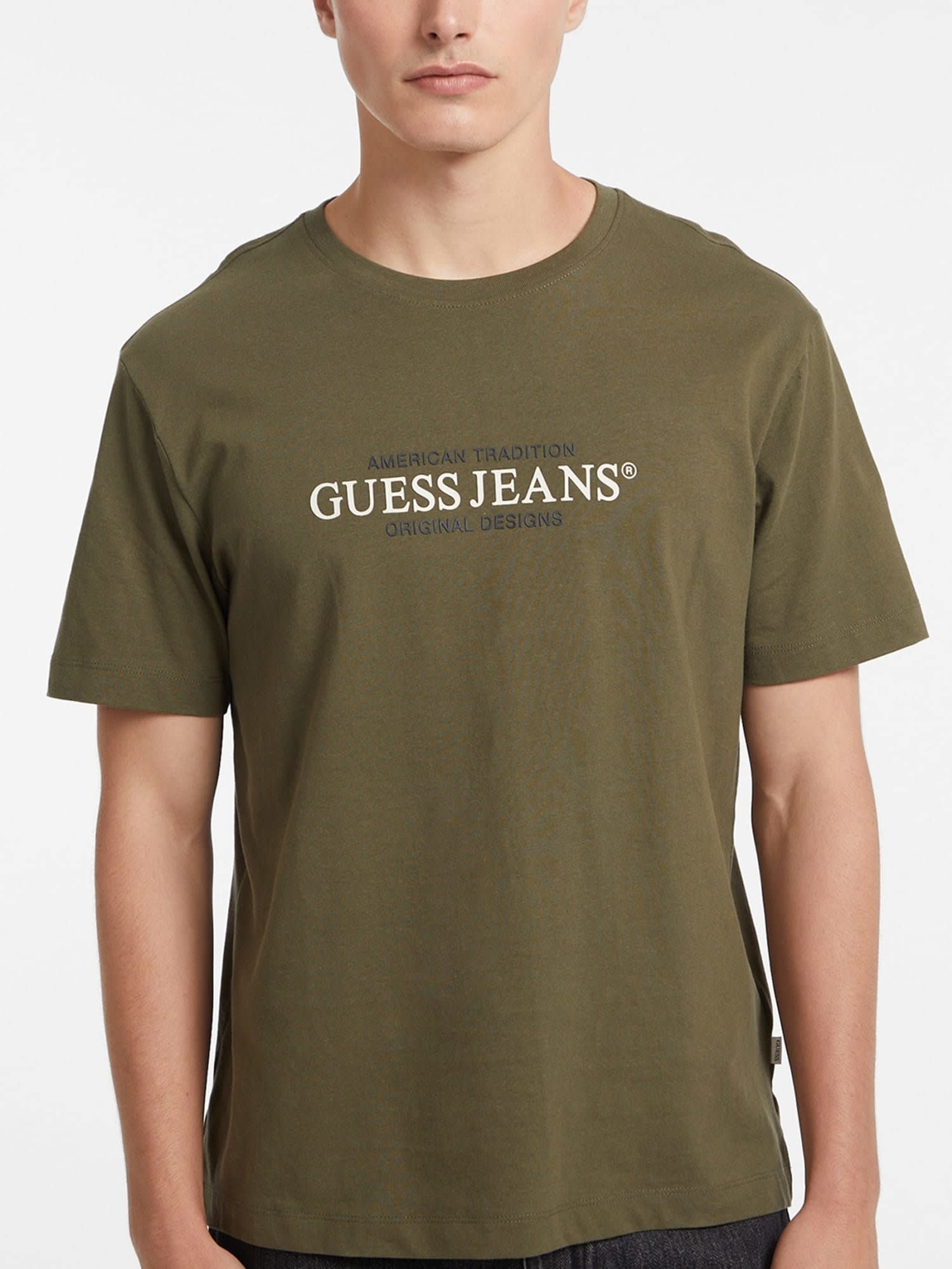ゲス GUESS GUESS JEANS Short Sleeves Crew Neck Regular American Trad Tee （G8EV） G8EV