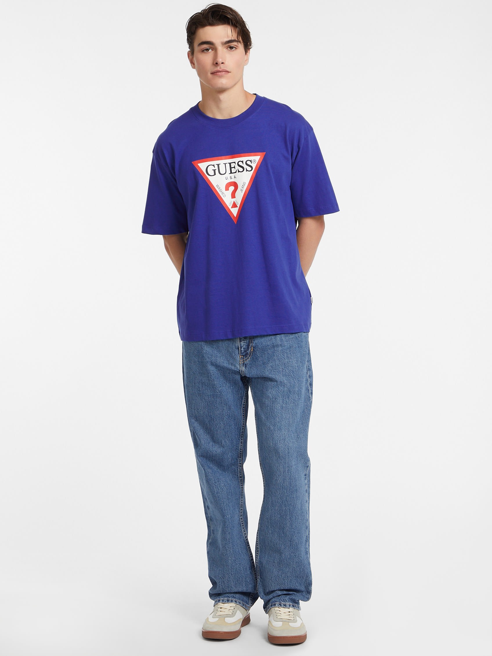 ゲス GUESS GUESS JEANS Short Sleeves Crew Neck Os Iconic Tee （G7CB） G7CB