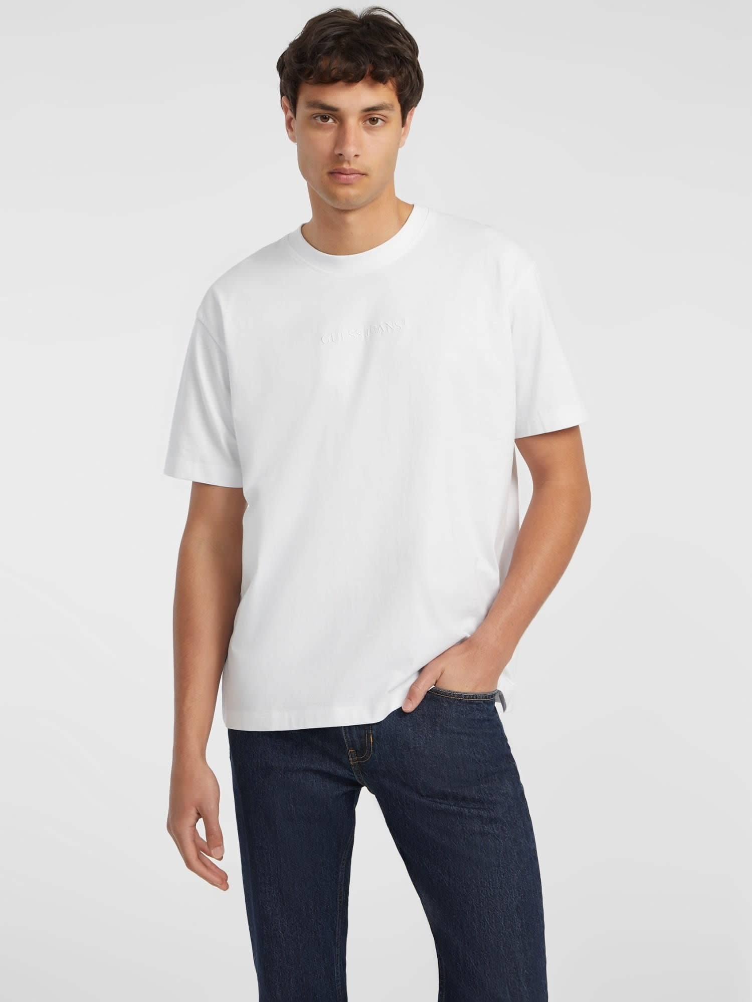 ゲス GUESS GUESS JEANS Short Sleeves Crew Neck Os Logo Emb Tee （G011） G011