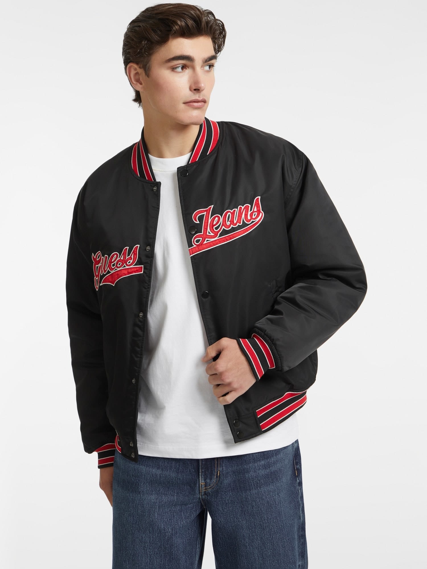 ゲス GUESS GUESS JEANS Bomber With Patch （JBLK） JBLK