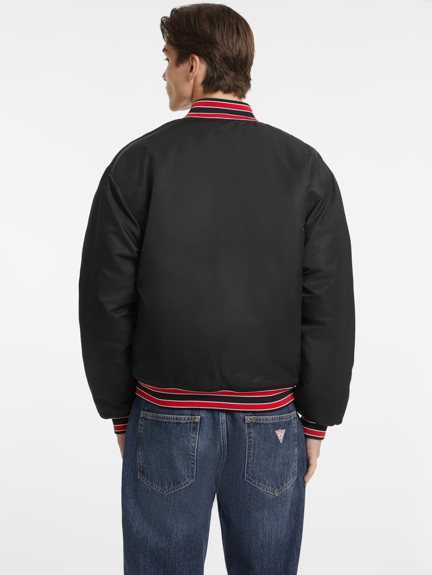 ゲス GUESS GUESS JEANS Bomber With Patch （JBLK） JBLK