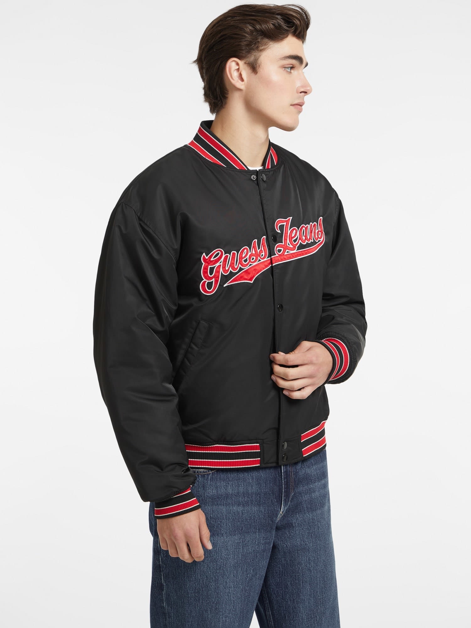 ゲス GUESS GUESS JEANS Bomber With Patch （JBLK） JBLK