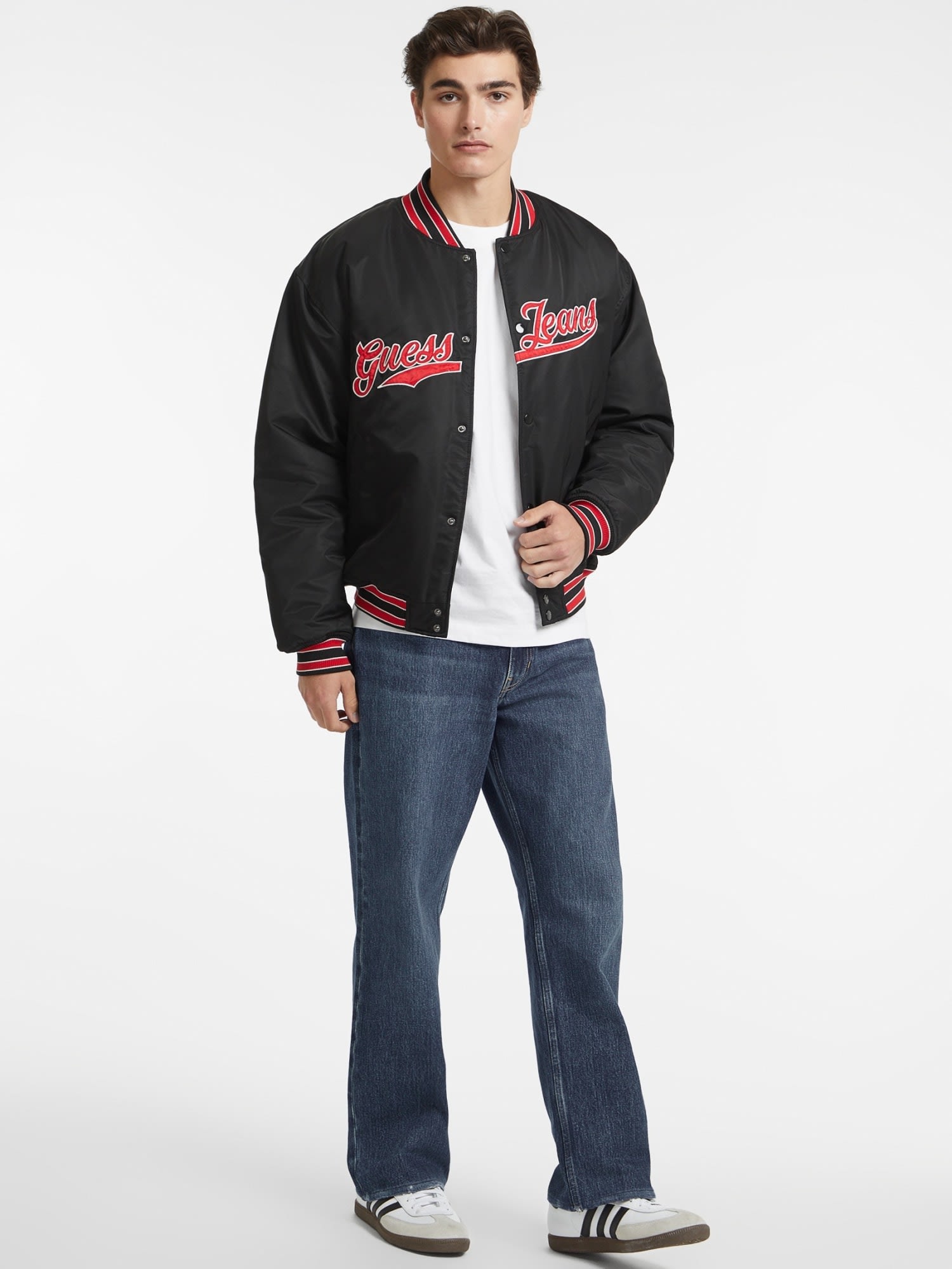 ゲス GUESS GUESS JEANS Bomber With Patch （JBLK） JBLK