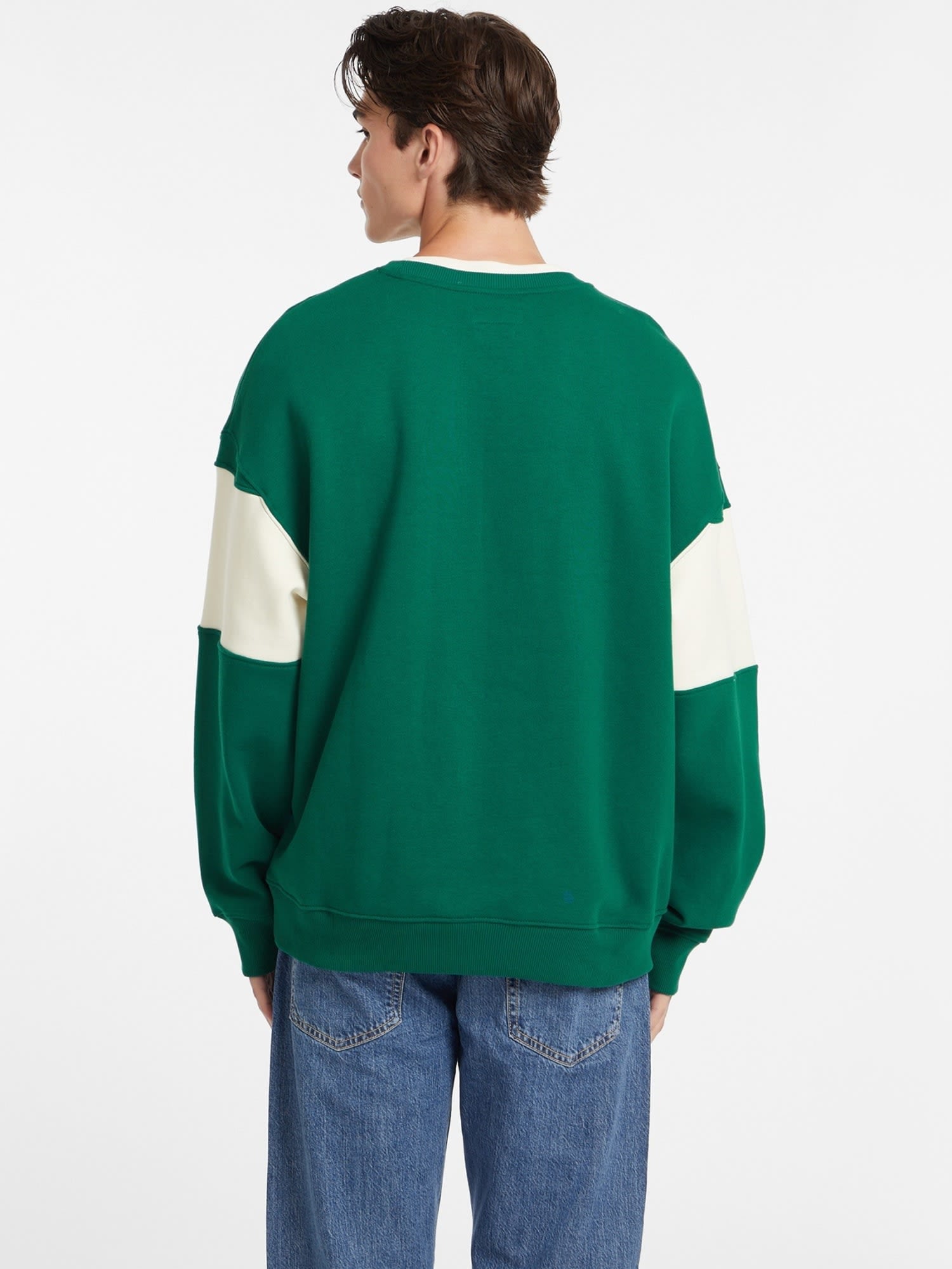 ゲス GUESS GUESS JEANS Crew Neck Os Horizont Stripe Sweat （G8ET） G8ET