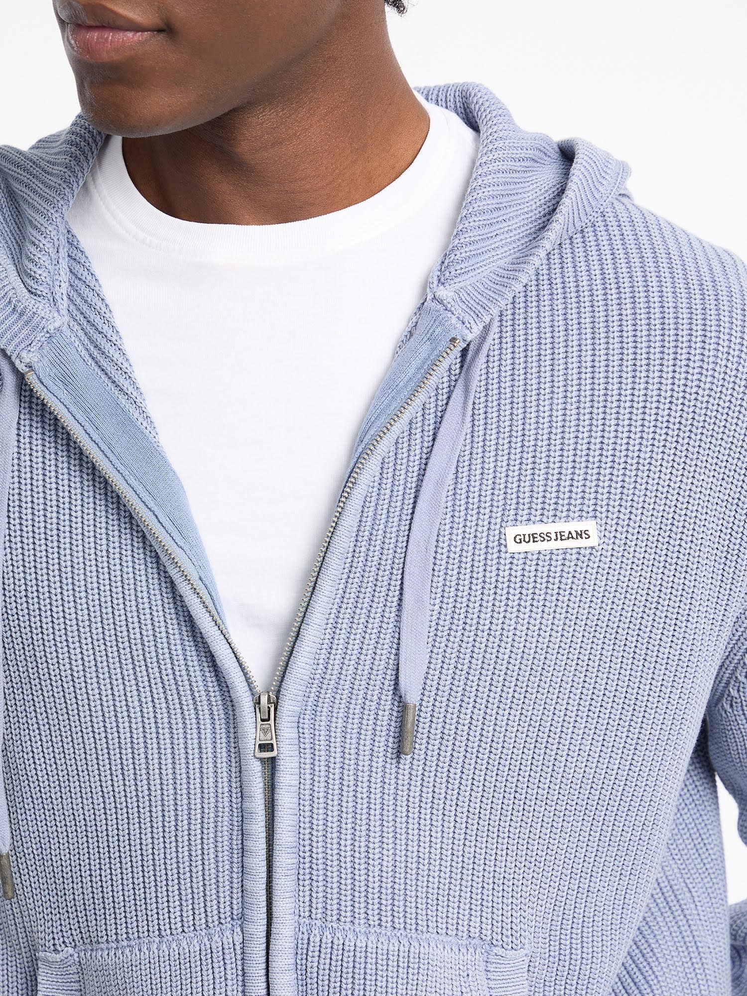 ゲス GUESS GUESS JEANS Long Sleeves Zipped Hoodie Sweater （IDWS） IDWS