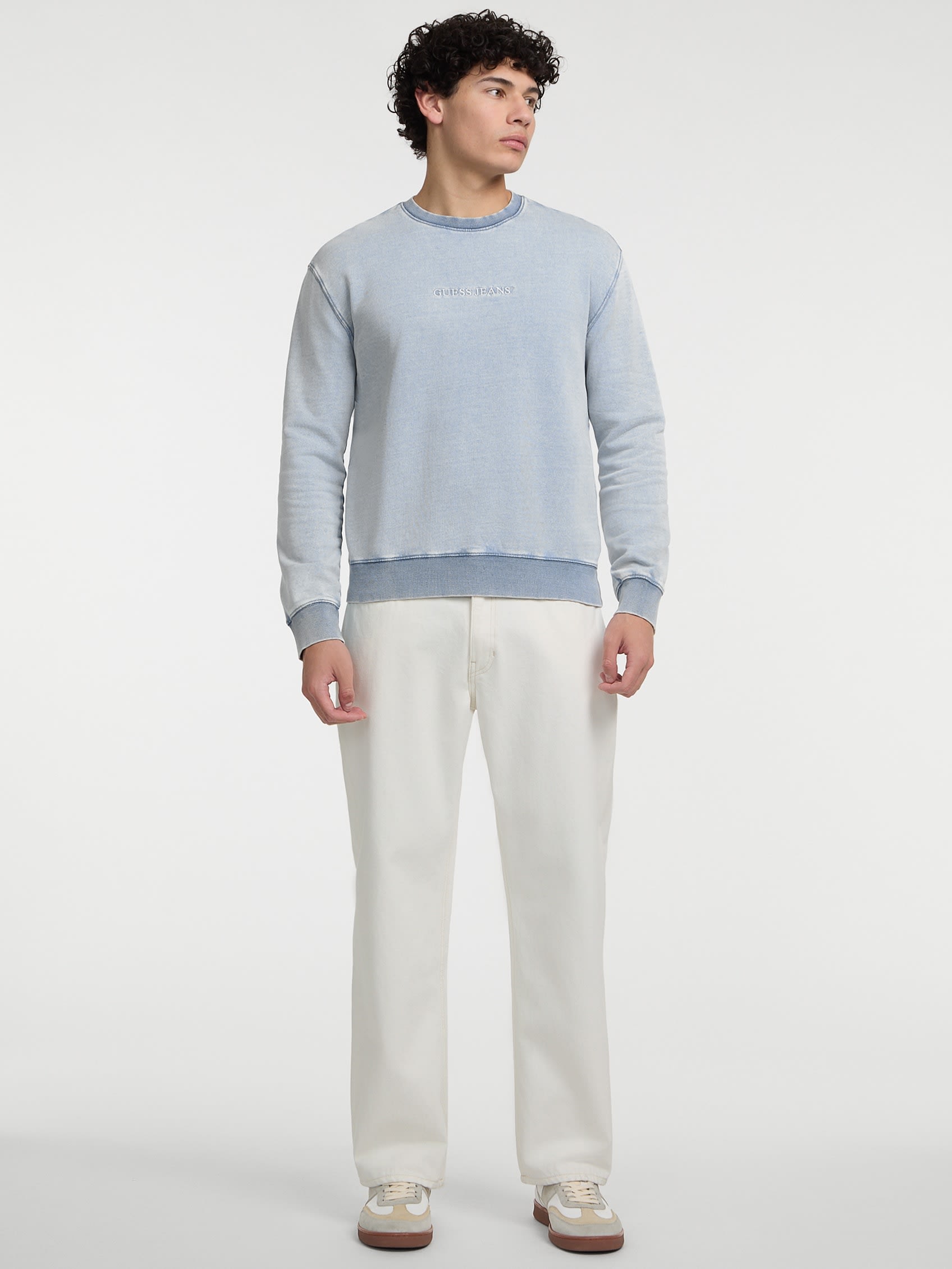 ゲス GUESS GUESS JEANS Crew Neck Slim Logo Emb Sweat （IDWS） IDWS