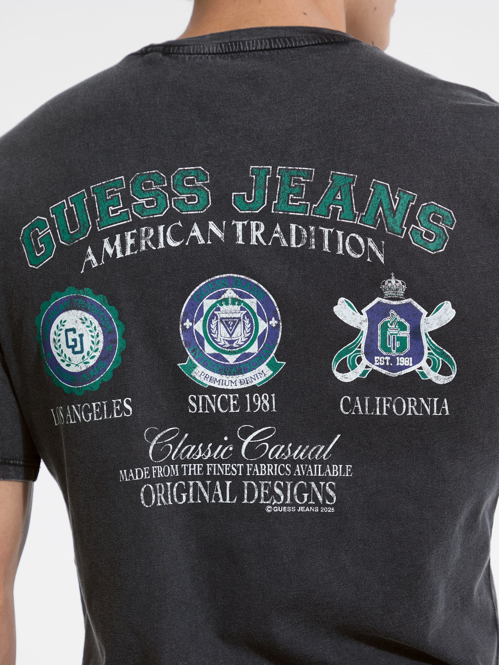 ゲス GUESS GUESS JEANS Slim Front Back Logo Tee （JBLK） JBLK