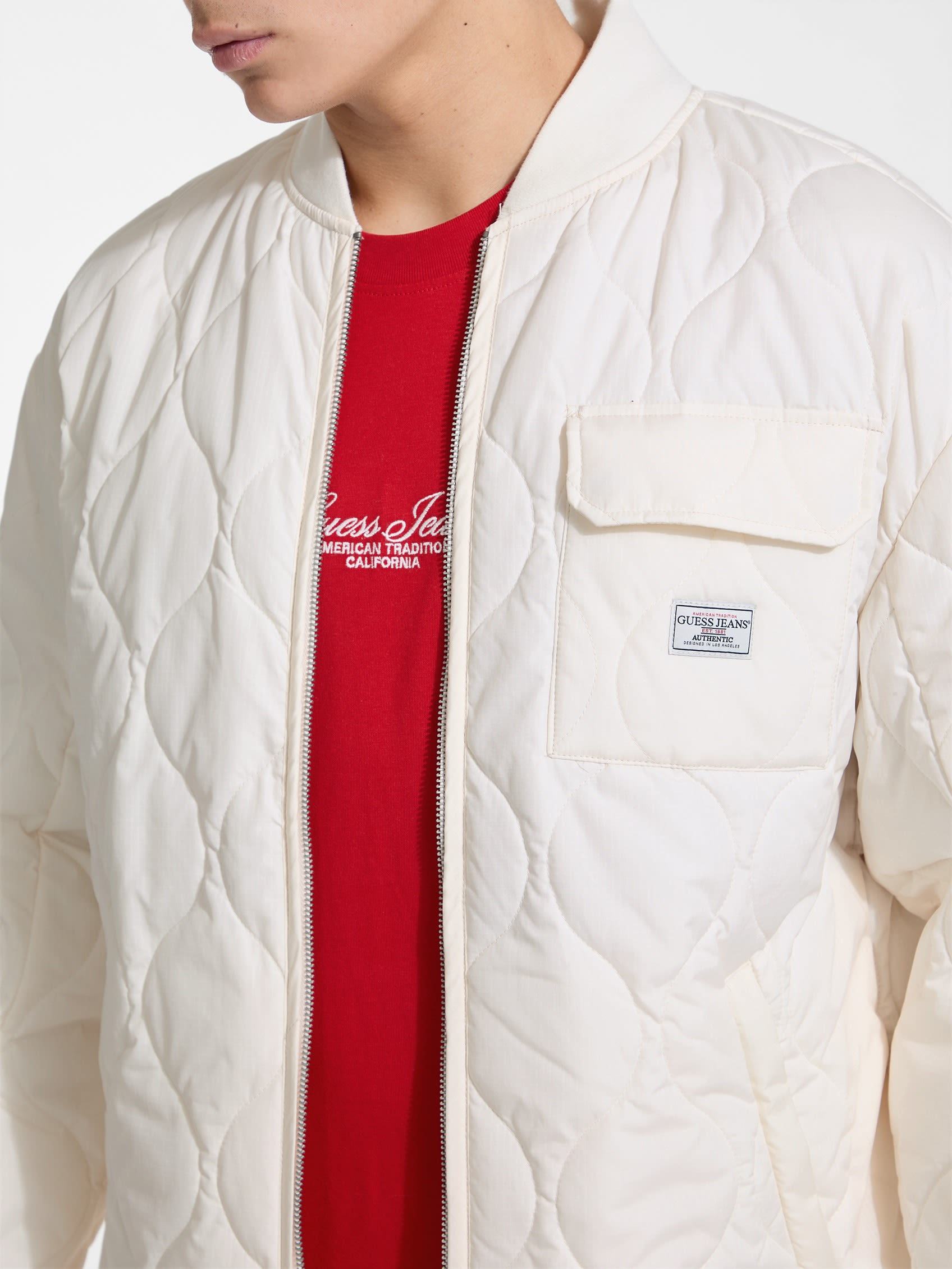 ゲス GUESS GUESS JEANS Quilted Puffer Jacket （G054） G054