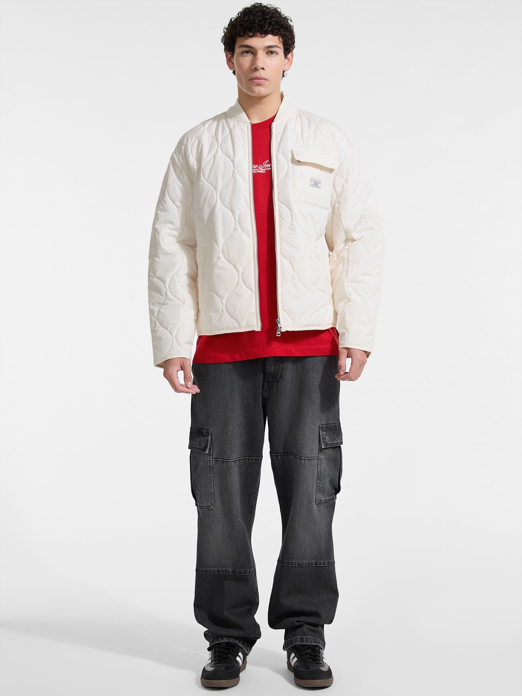 ゲス GUESS GUESS JEANS Quilted Puffer Jacket （G054） G054