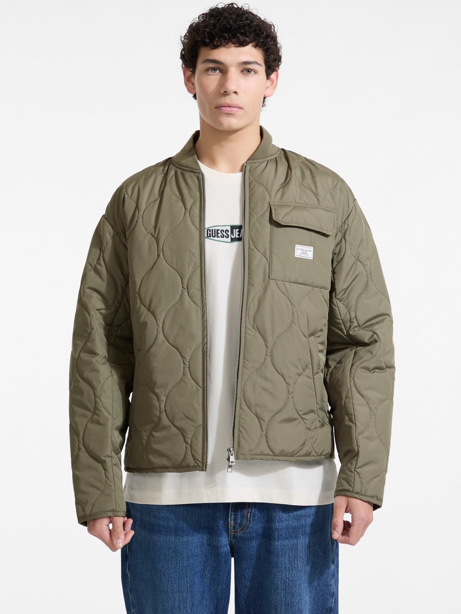 ゲス GUESS GUESS JEANS Quilted Puffer Jacket （G8EV） G8EV
