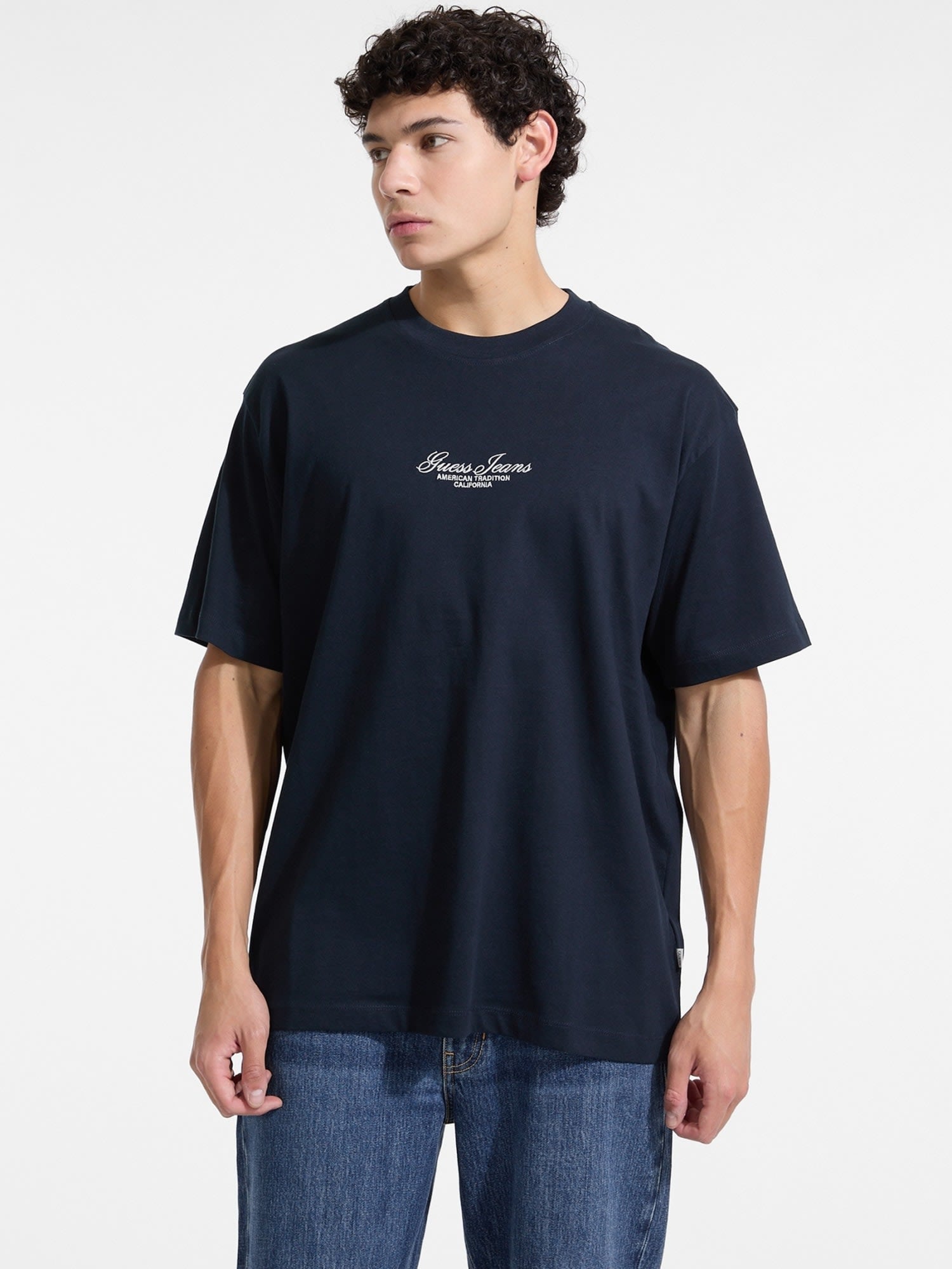 ゲス GUESS GUESS JEANS Crew Neck Short Sleeves Os Tee （A71W） A71W