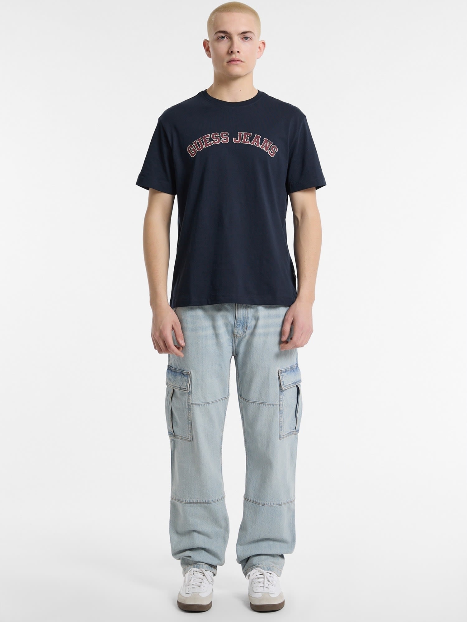 ゲス GUESS GUESS JEANS Short Sleeves Crew Neck Regular Collegiate Tee （A71W） A71W