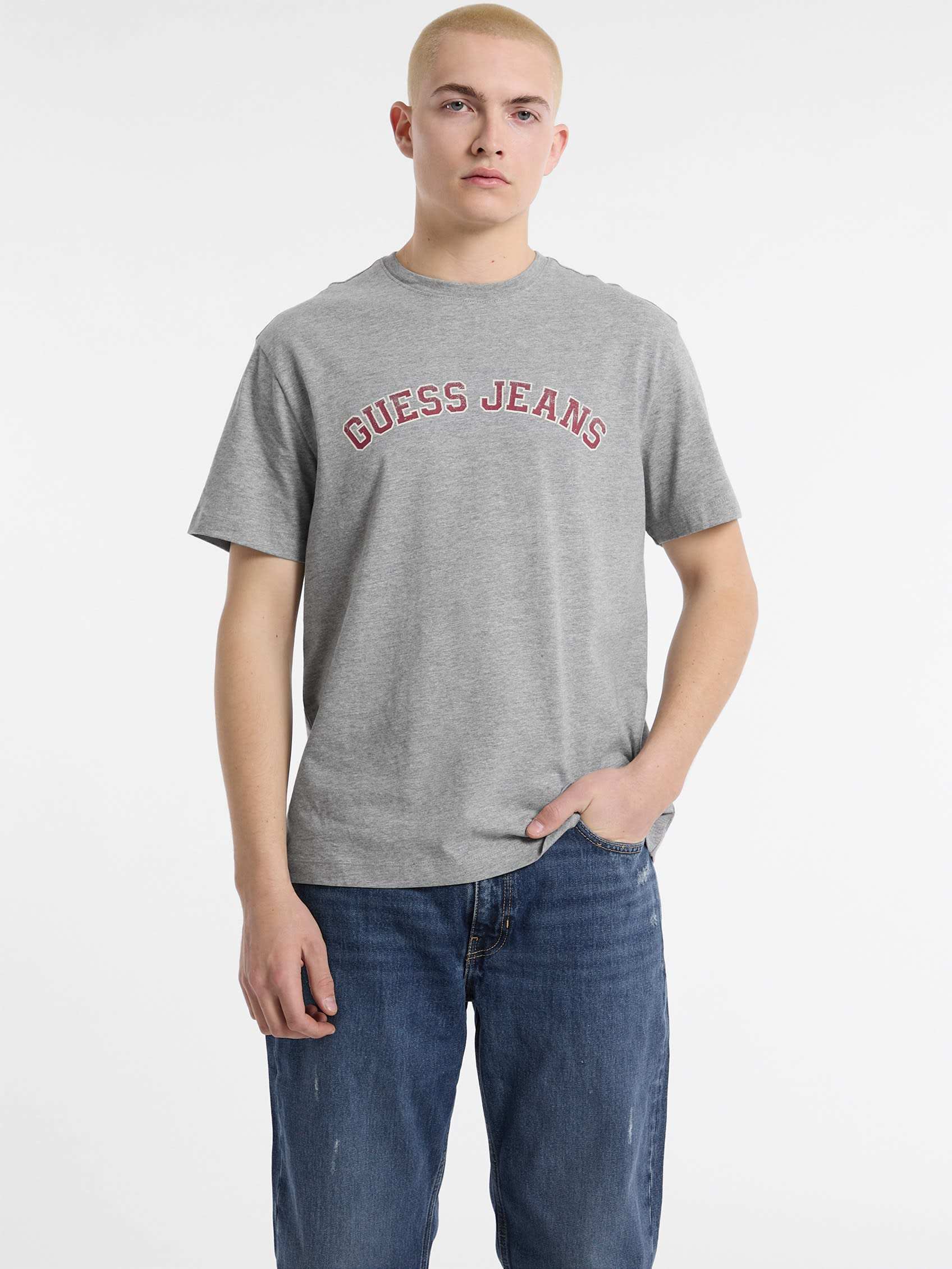 ゲス GUESS GUESS JEANS Short Sleeves Crew Neck Regular Collegiate Tee （H90Z） H90Z