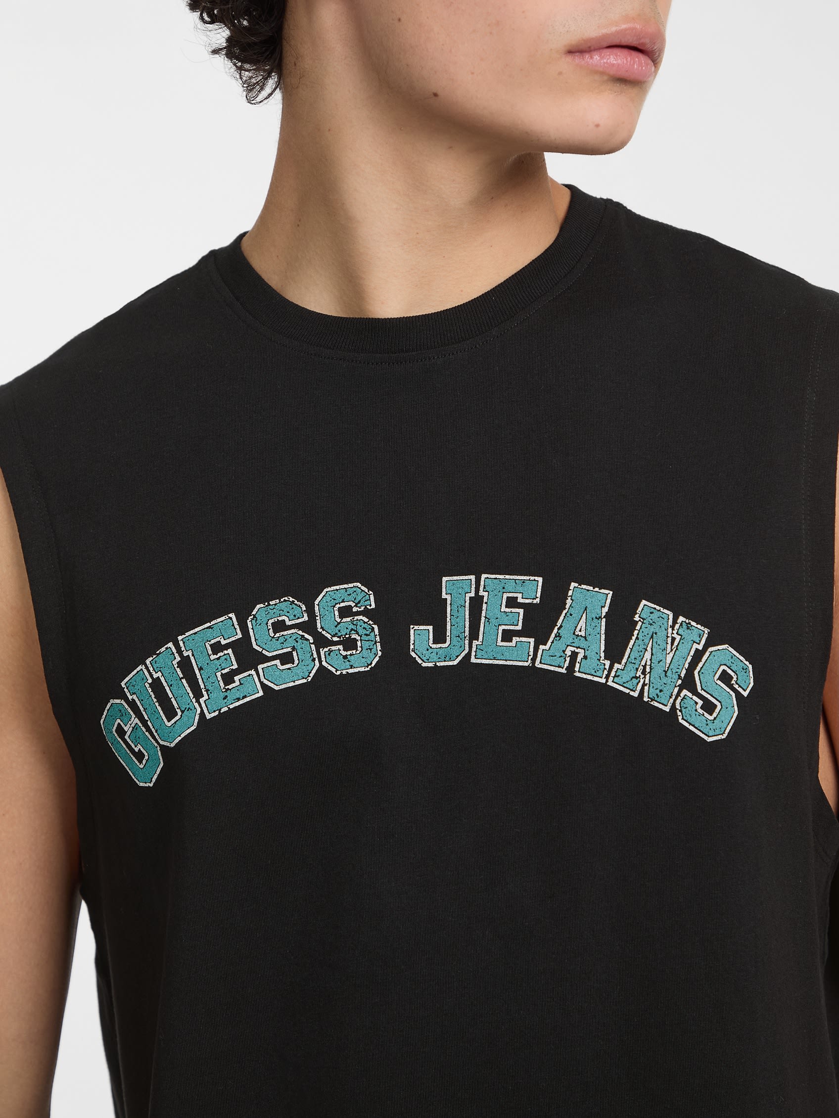 ゲス GUESS GUESS JEANS Muscle Collegiate Tank （JBLK） JBLK