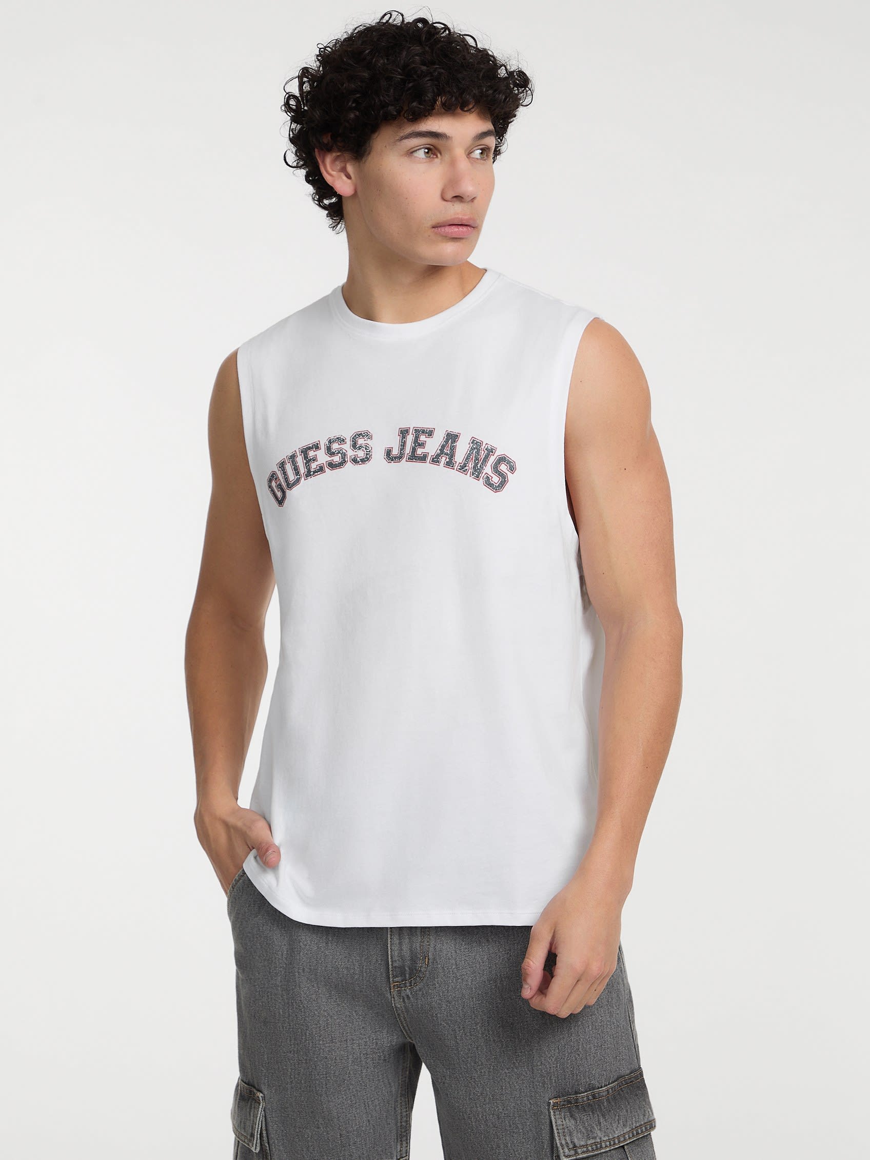 ゲス GUESS GUESS JEANS Muscle Collegiate Tank （G011） G011
