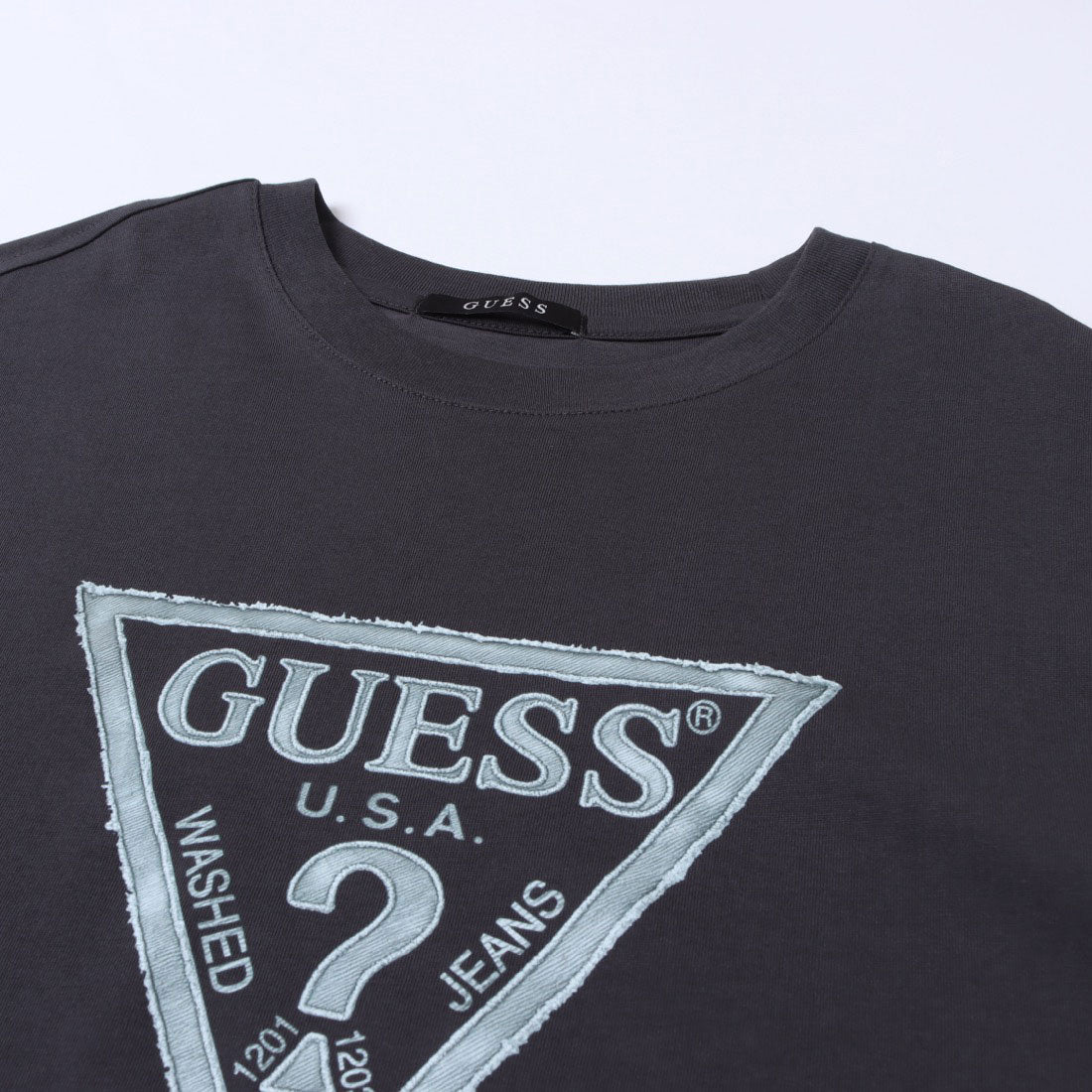 ゲス GUESS MEN'S S/Slv Tee Shirt （DGY） DGY