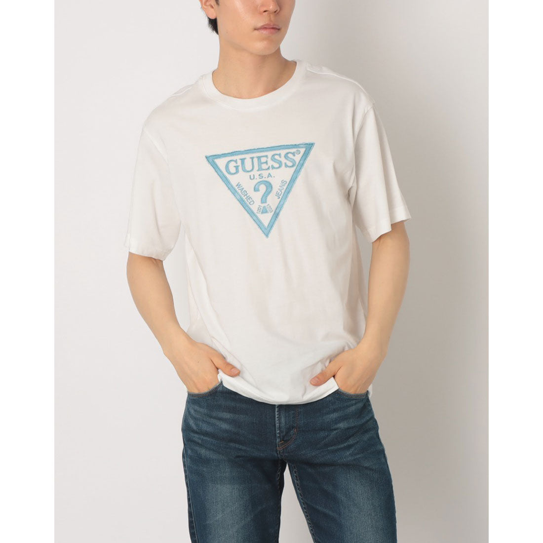 ゲス GUESS MEN'S S/Slv Tee Shirt （OWT） OWT