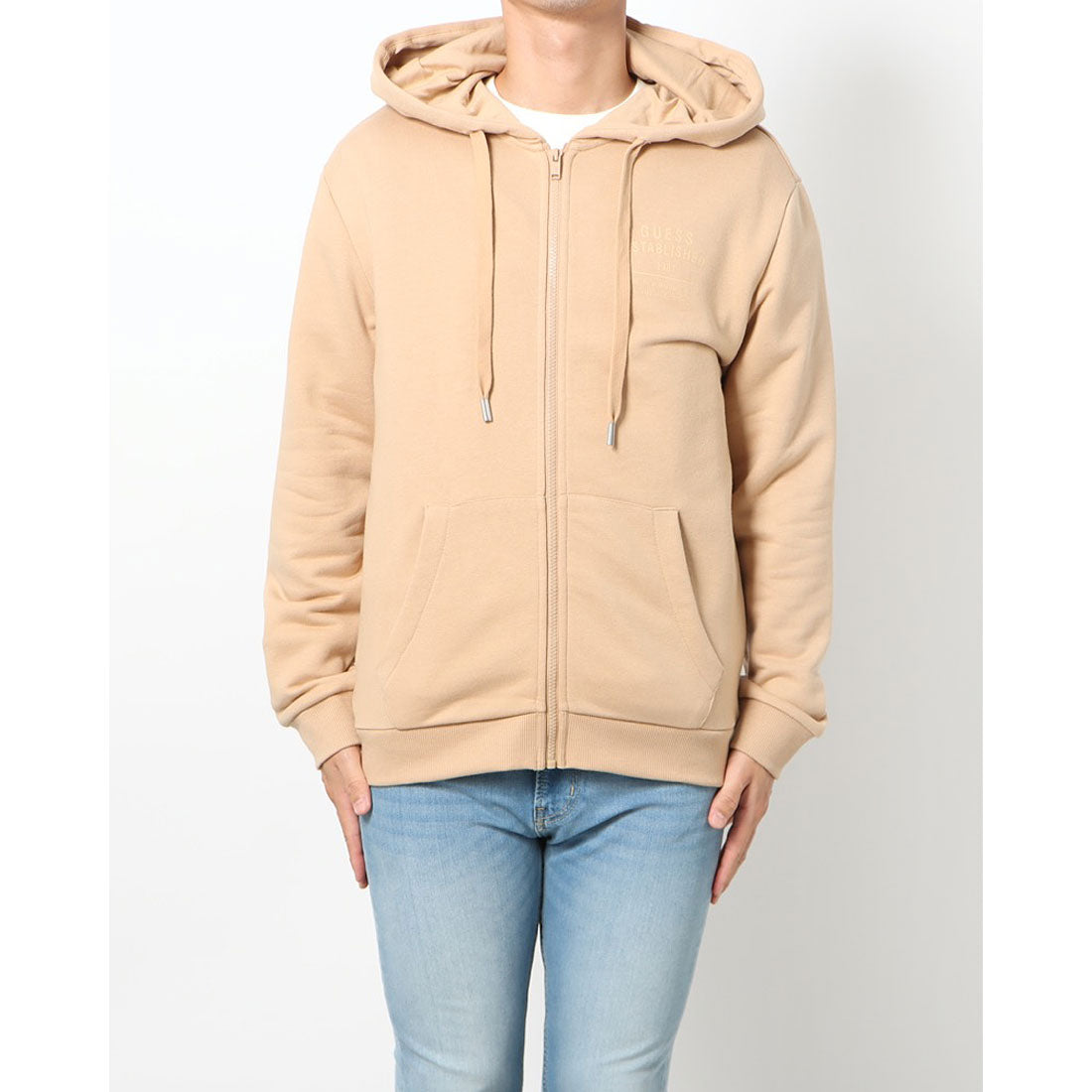 ゲス GUESS Hooded Zip-Up Parka