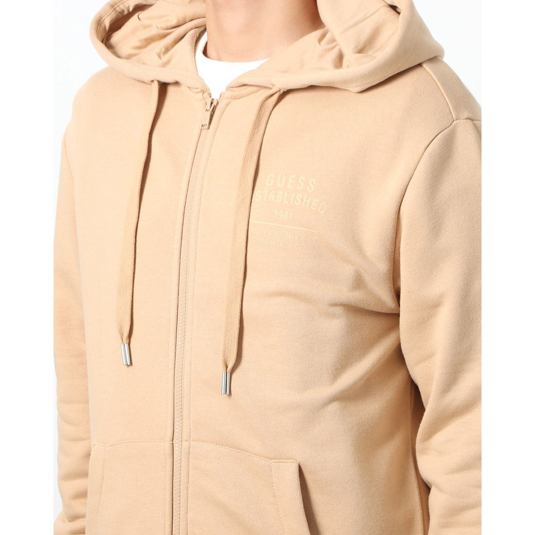 ゲス GUESS Hooded Zip-Up Parka