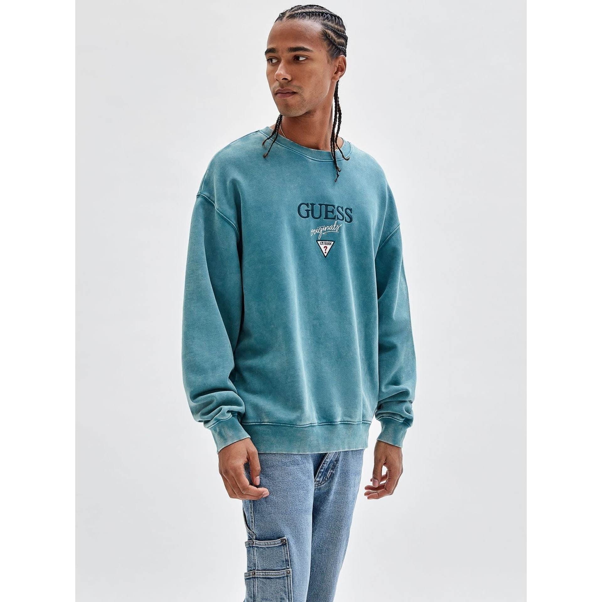 ゲス GUESS GUESS Originals Logo Crewneck Sweatshirt  トップス スウェット