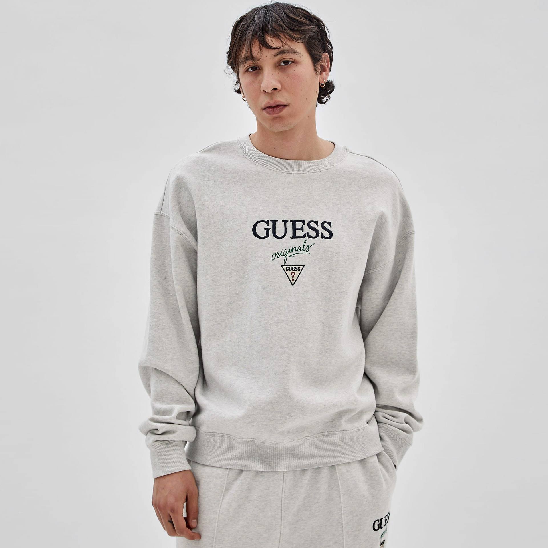 ゲス GUESS GUESS Originals Logo Crewneck Sweatshirt  トップス スウェット