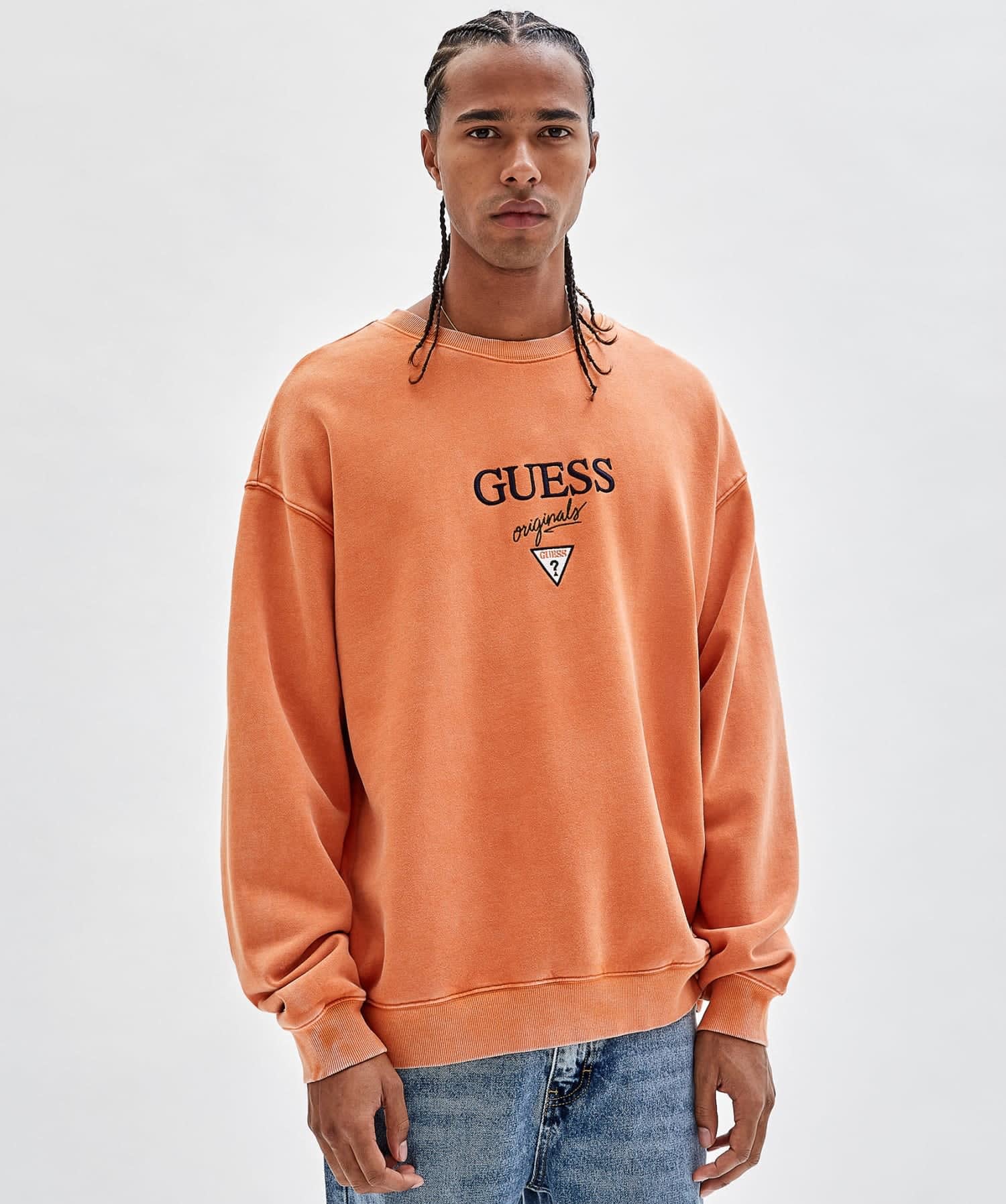 ゲス GUESS GUESS Originals Logo Crewneck Sweatshirt  トップス スウェット