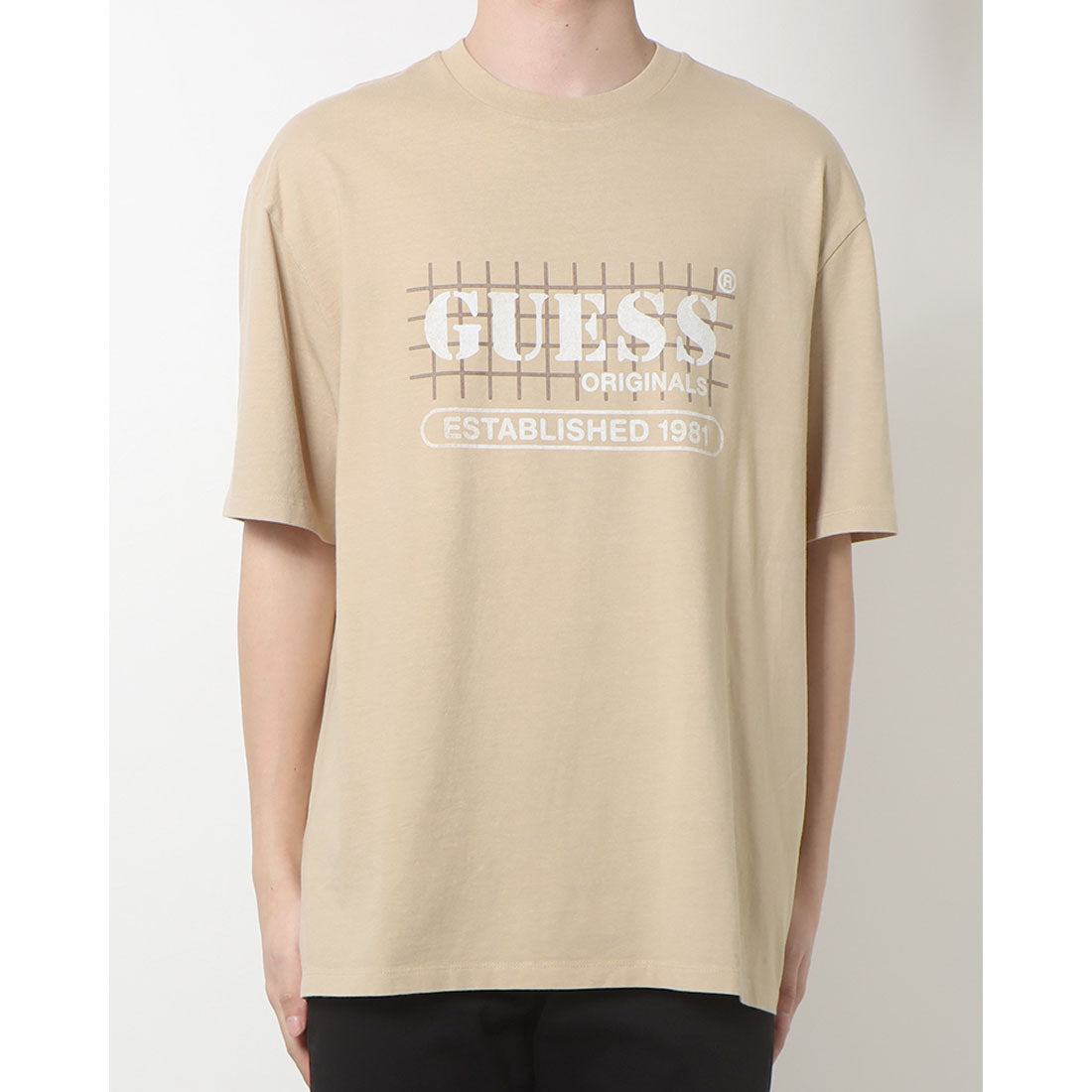 ゲス GUESS GUESS Originals Grid Logo Washed Tee （F13Q） ロゴTシャツ F13Q