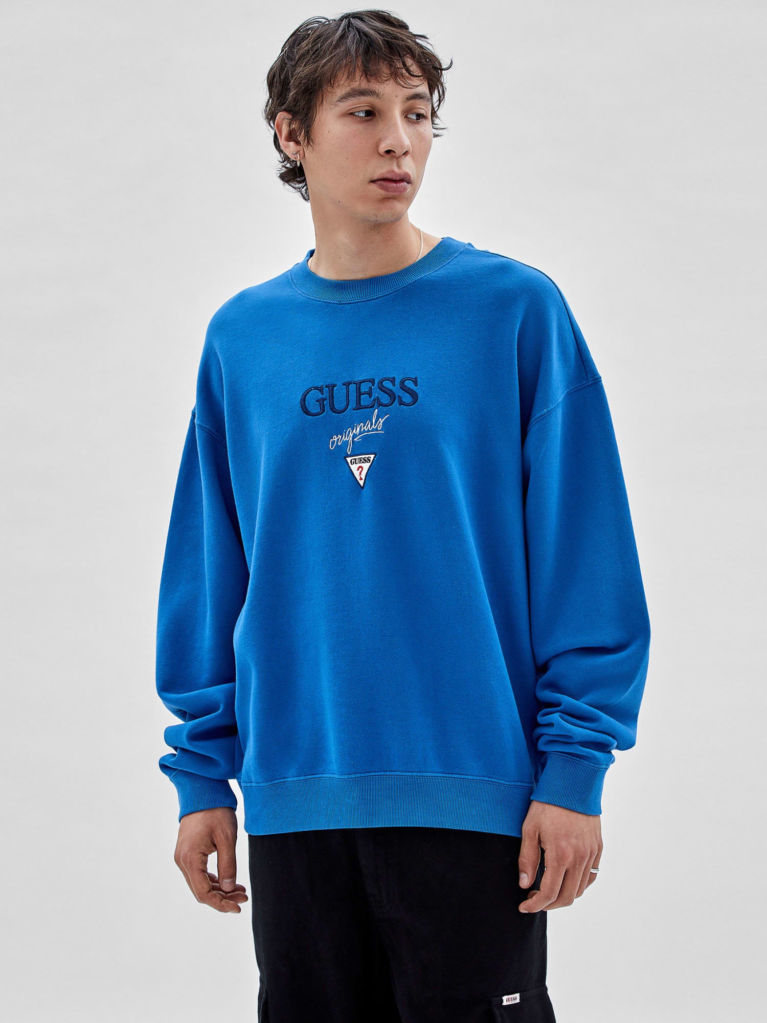 ゲス GUESS GUESS Originals Logo Crewneck Sweatshirt  トップス スウェット
