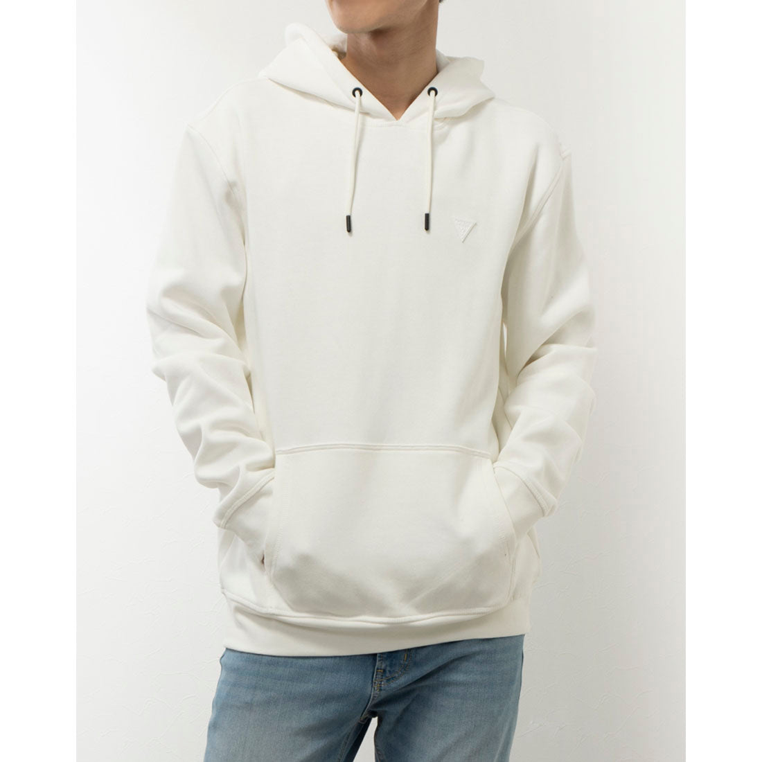 GUESS Aldwin Mini Triangle Logo Hooded Sweatshirt