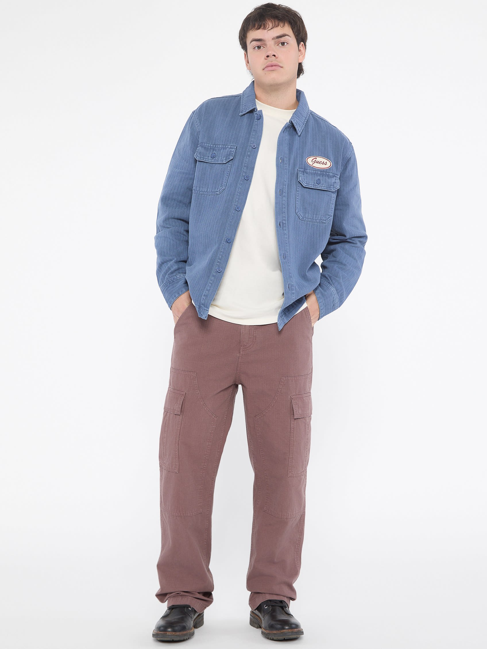 ゲス GUESS GUESS Originals Vintage Patch Work Shirt （FB6I） FB6I